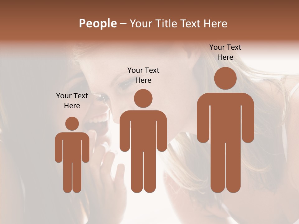 Daytime Talking Women PowerPoint Template