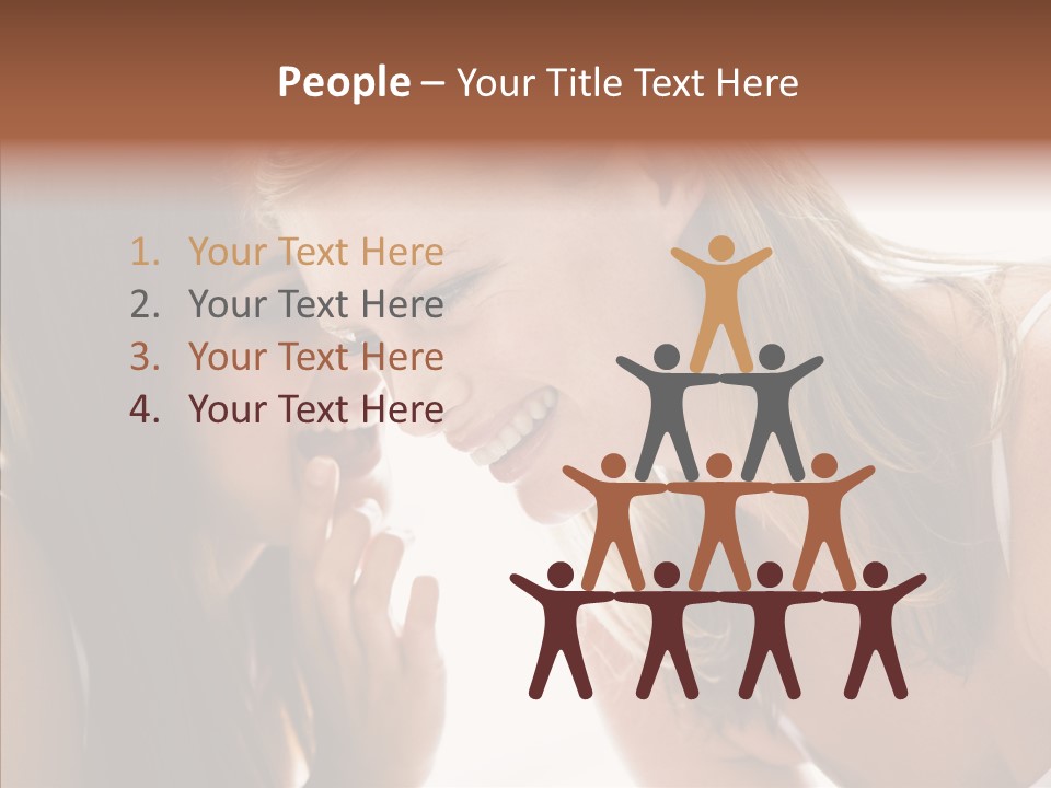 Daytime Talking Women PowerPoint Template