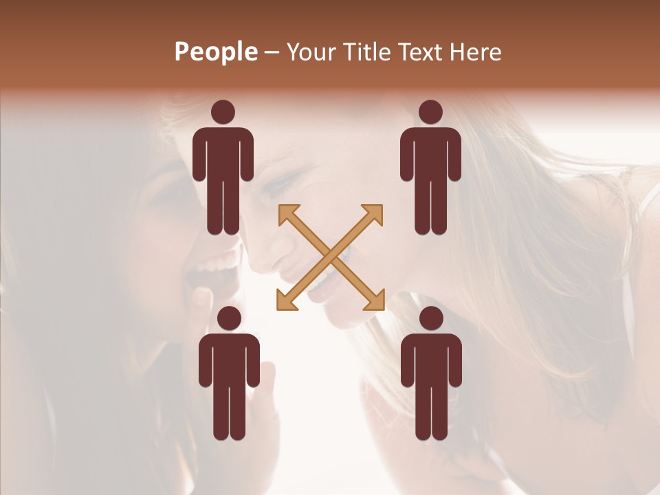 Daytime Talking Women PowerPoint Template