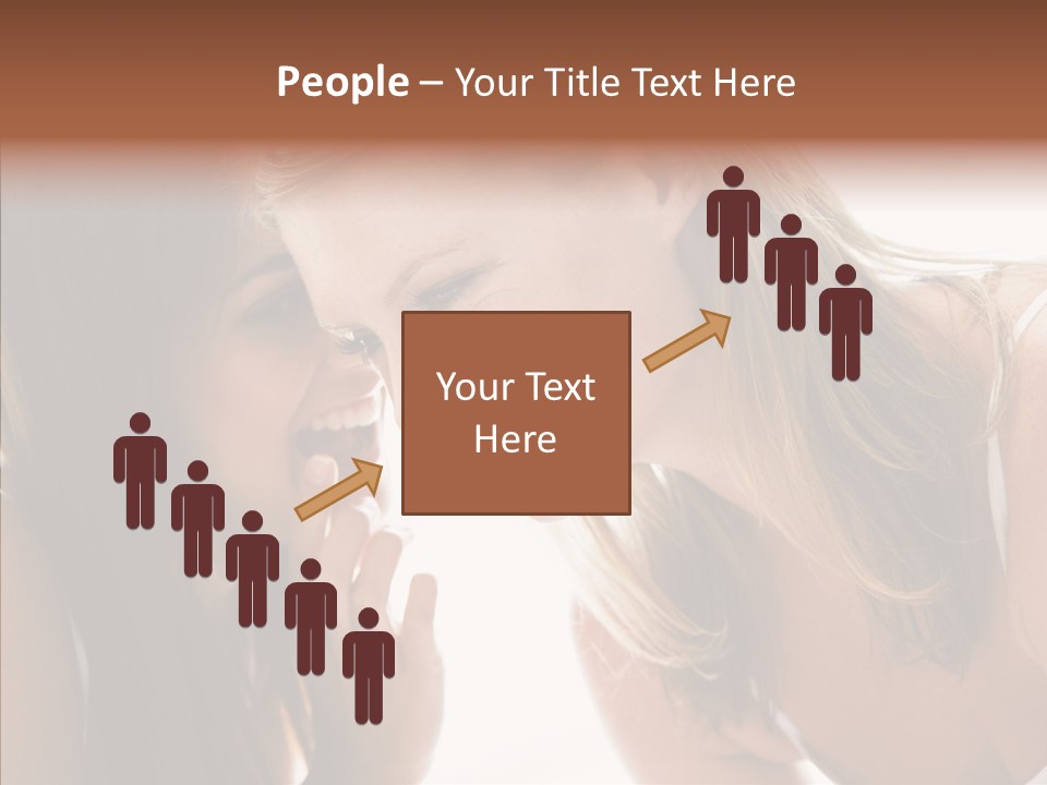 Daytime Talking Women PowerPoint Template