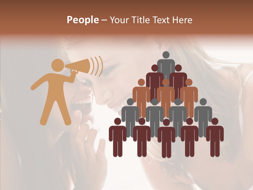 Daytime Talking Women PowerPoint Template