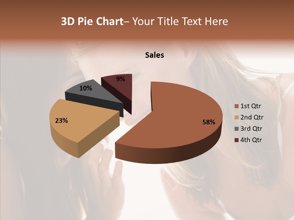 Daytime Talking Women PowerPoint Template