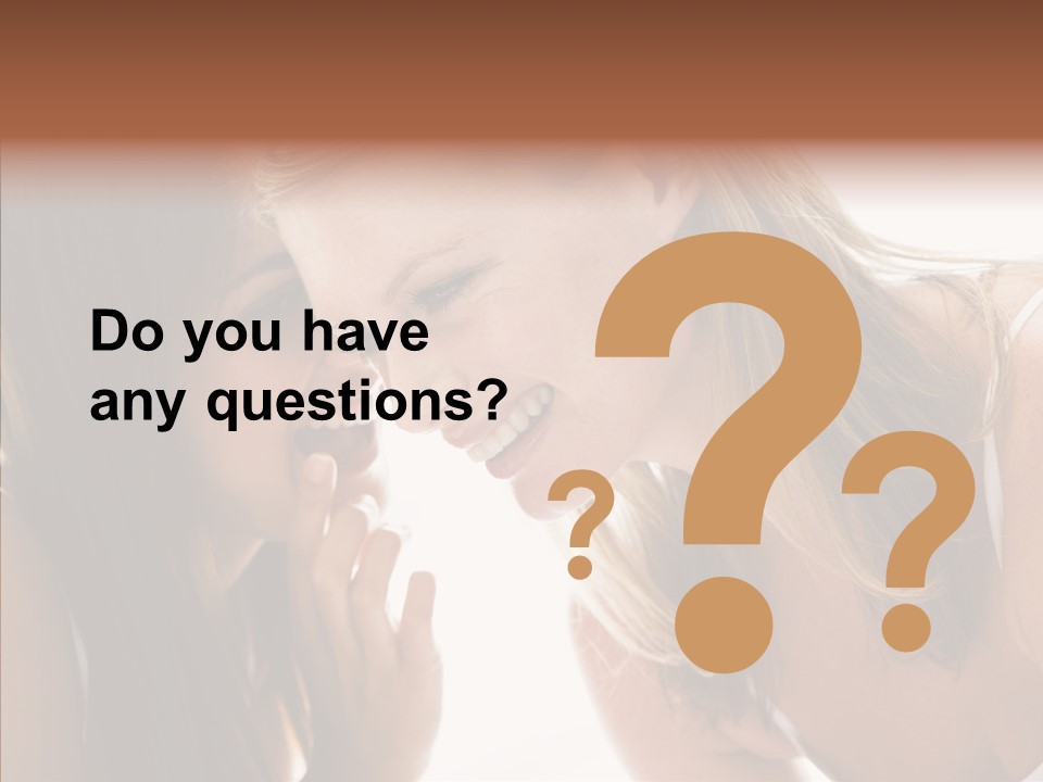 Daytime Talking Women PowerPoint Template