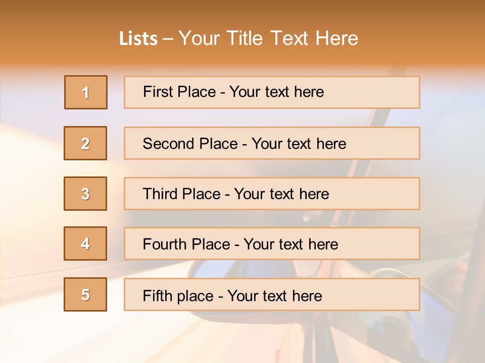 Speedy Speedlight Blue PowerPoint Template