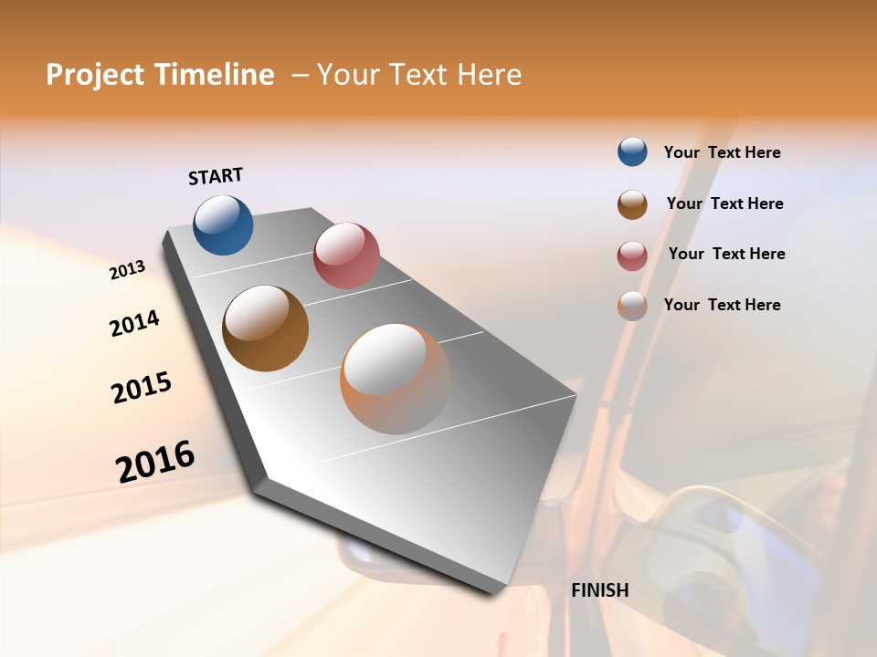 Speedy Speedlight Blue PowerPoint Template