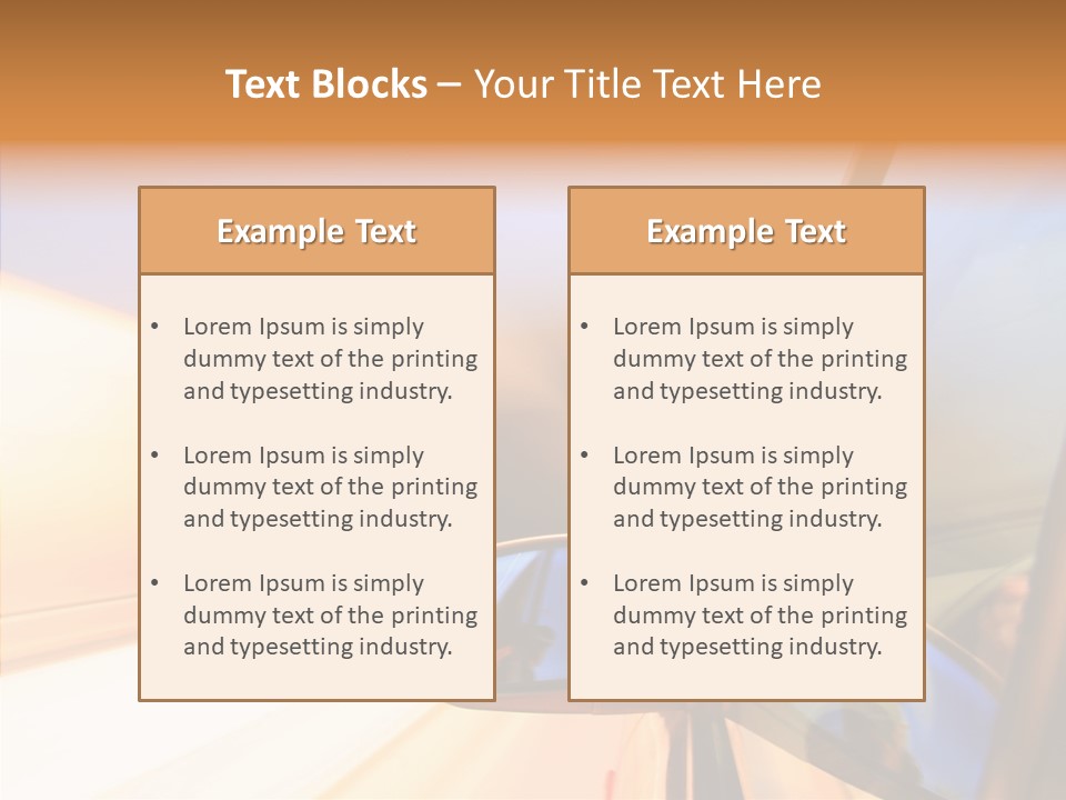 Speedy Speedlight Blue PowerPoint Template