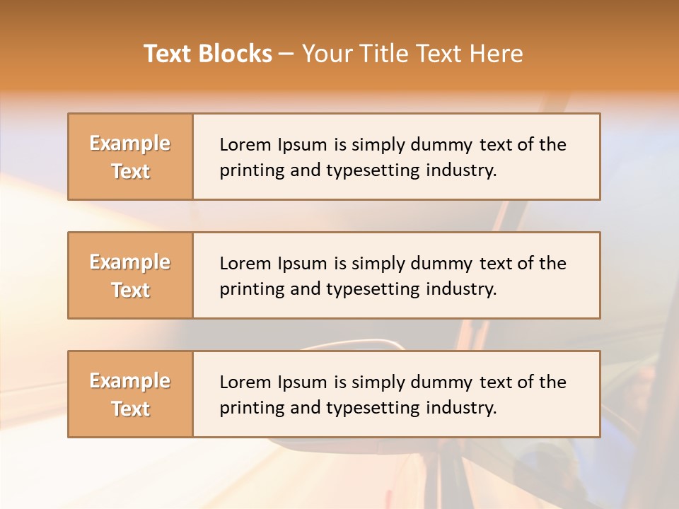 Speedy Speedlight Blue PowerPoint Template