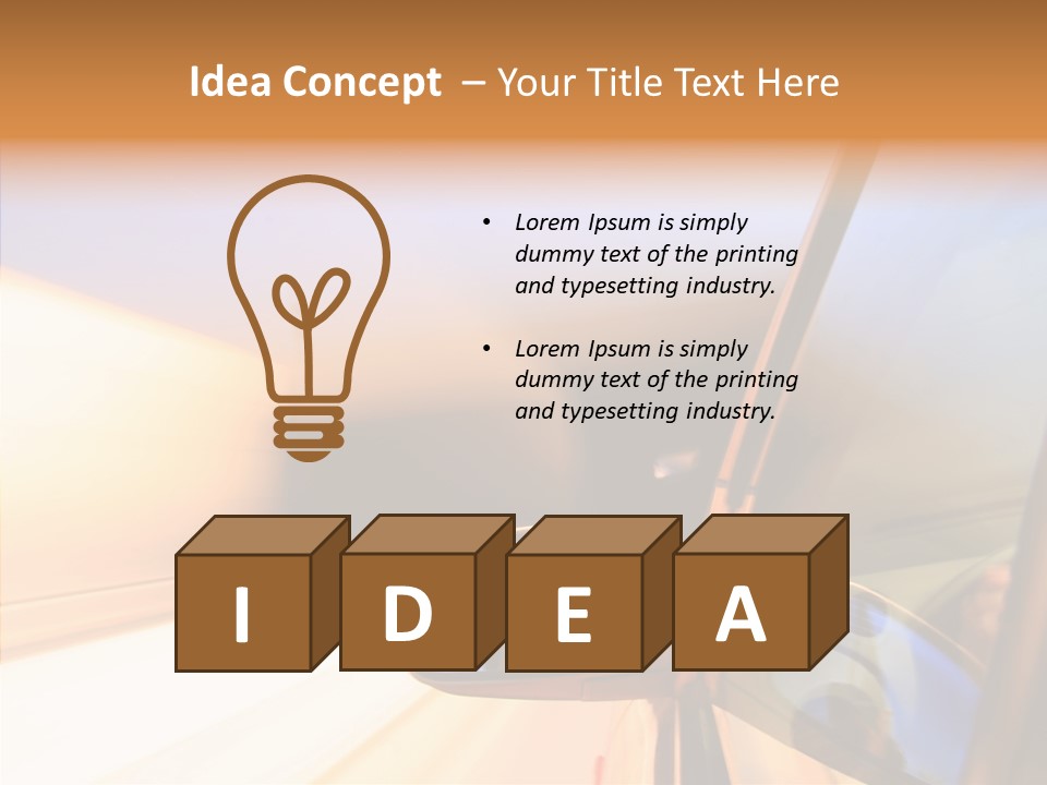 Speedy Speedlight Blue PowerPoint Template