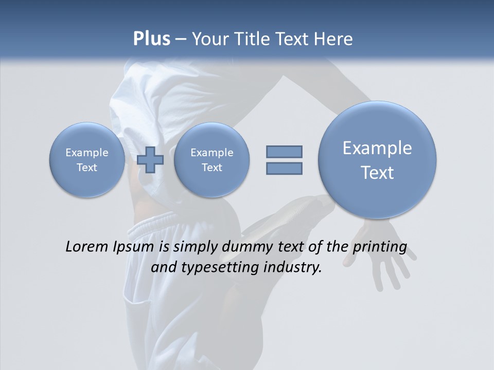 Exercise B Boy Acrobat PowerPoint Template
