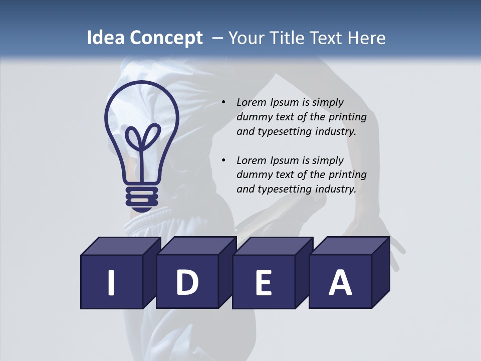 Exercise B Boy Acrobat PowerPoint Template