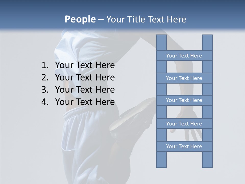 Exercise B Boy Acrobat PowerPoint Template