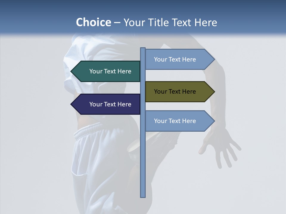 Exercise B Boy Acrobat PowerPoint Template