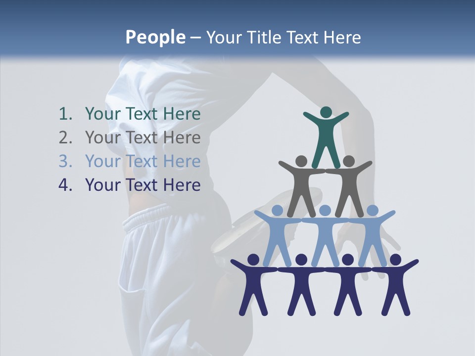 Exercise B Boy Acrobat PowerPoint Template