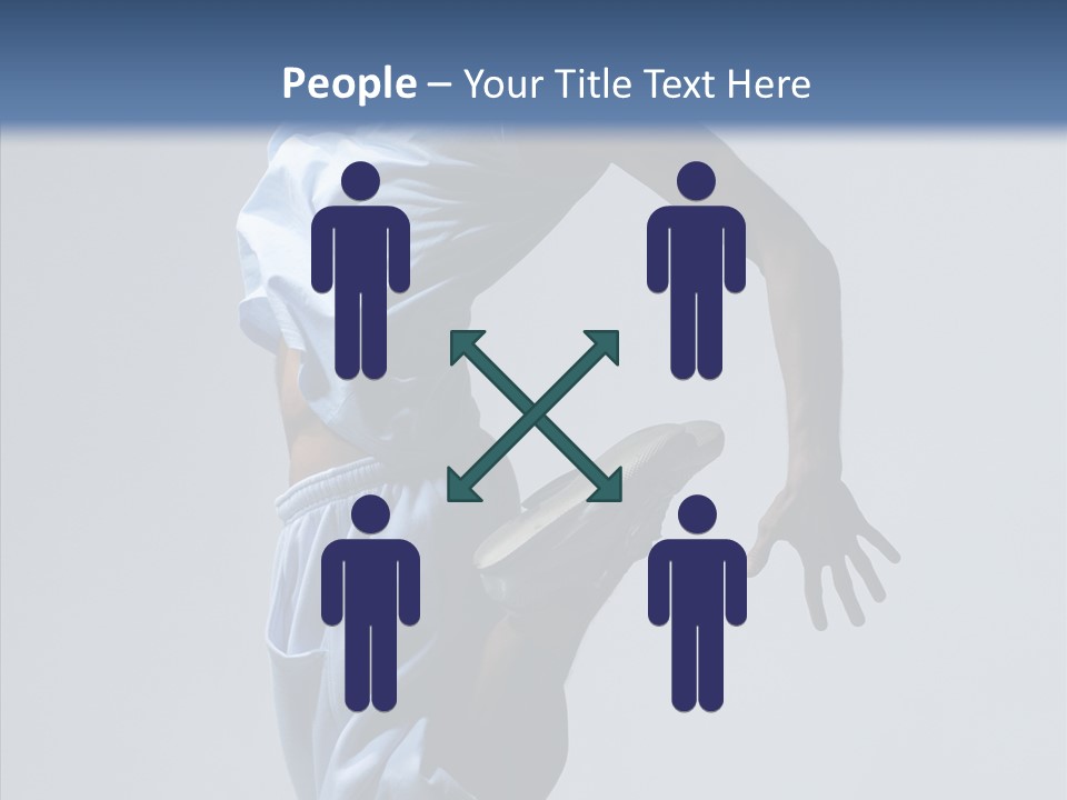 Exercise B Boy Acrobat PowerPoint Template