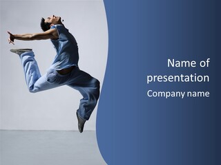 Nightlife Style Performer PowerPoint Template