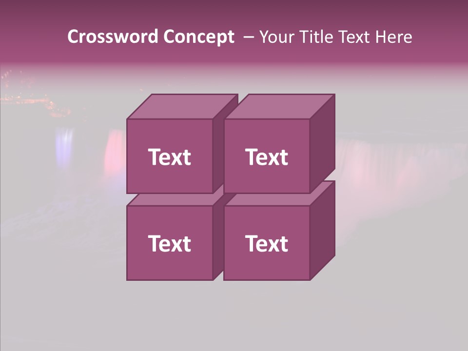 Niagara Wonder Landscape PowerPoint Template
