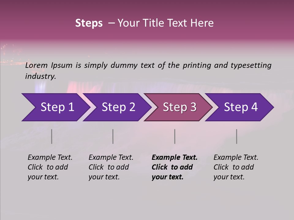 Niagara Wonder Landscape PowerPoint Template