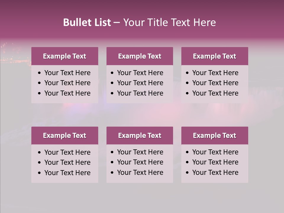 Niagara Wonder Landscape PowerPoint Template