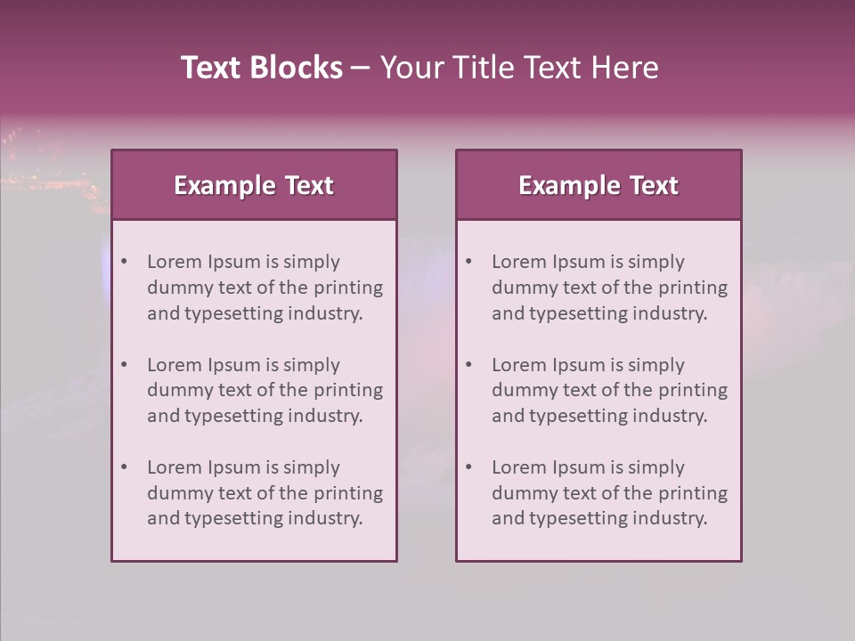 Niagara Wonder Landscape PowerPoint Template