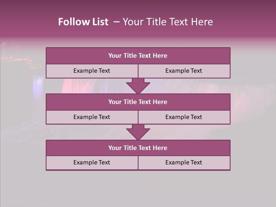 Niagara Wonder Landscape PowerPoint Template