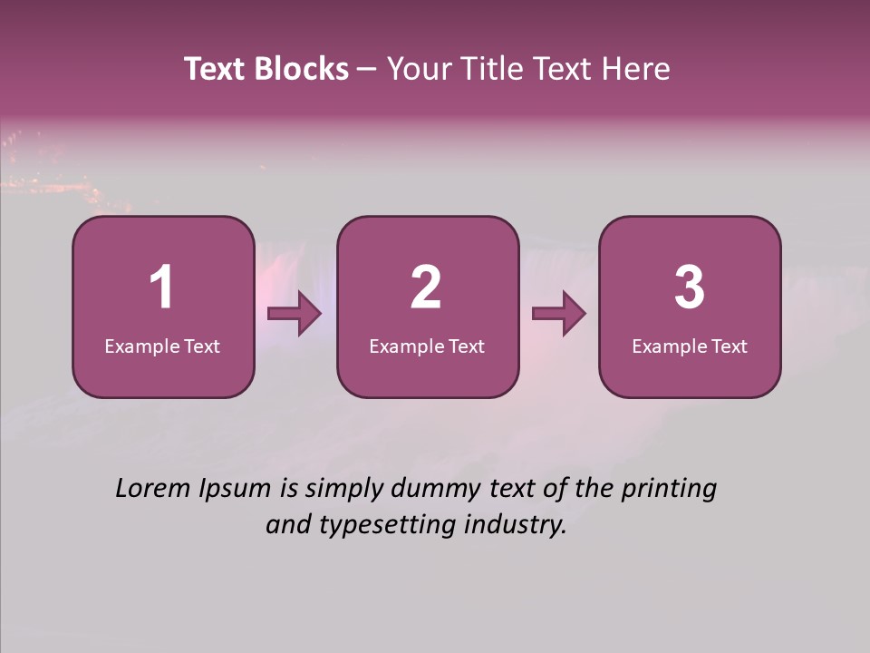 Niagara Wonder Landscape PowerPoint Template