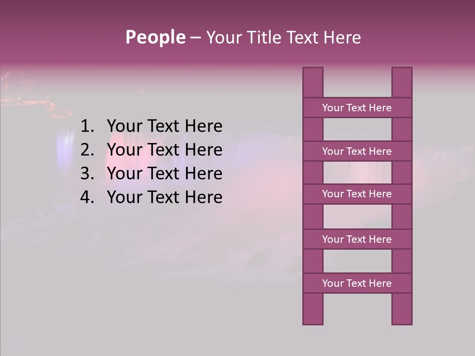 Niagara Wonder Landscape PowerPoint Template