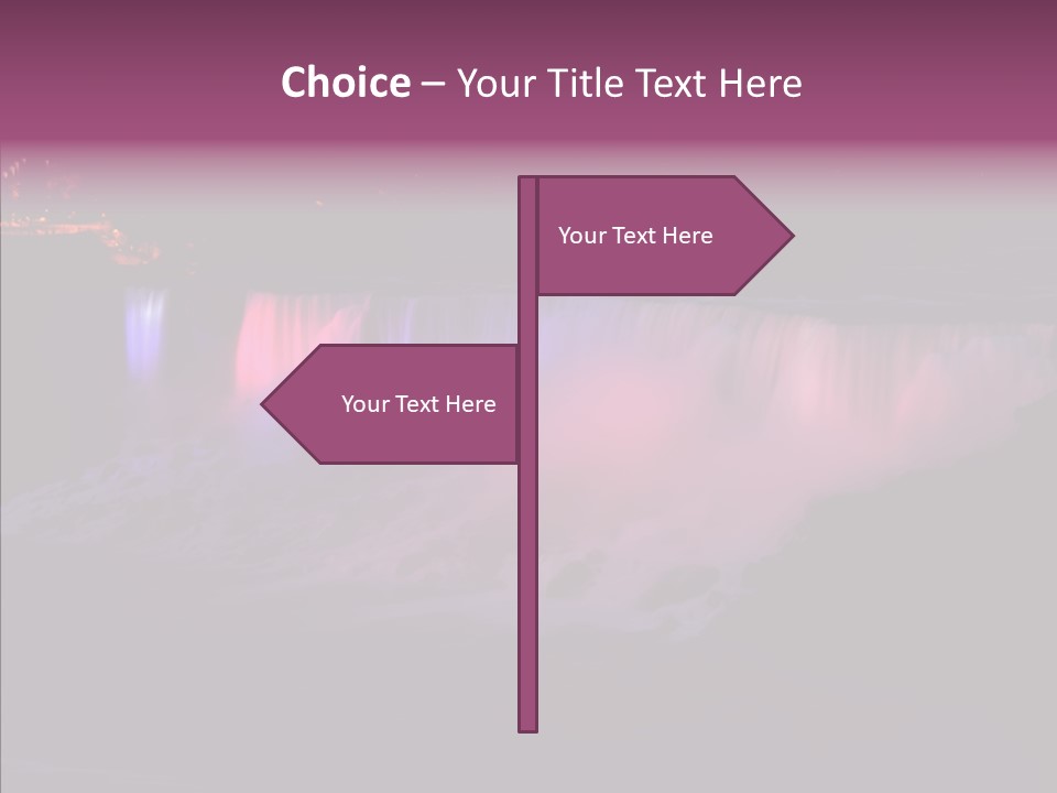 Niagara Wonder Landscape PowerPoint Template