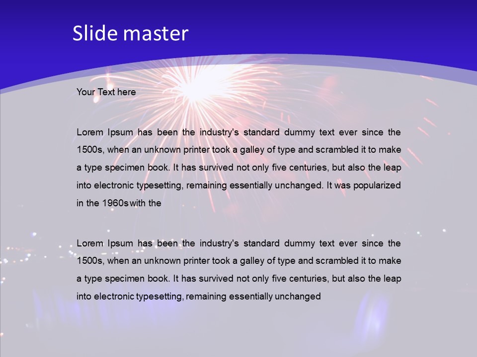 Blue World Niagara PowerPoint Template