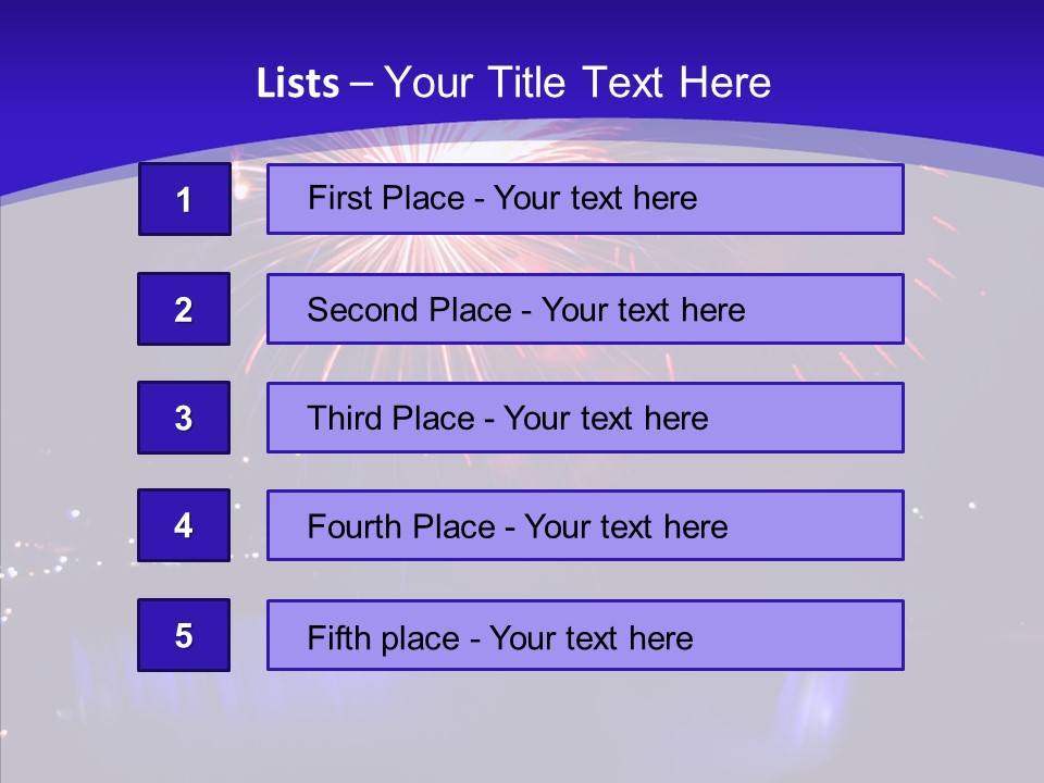 Blue World Niagara PowerPoint Template