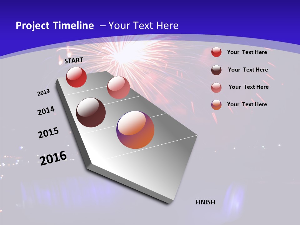 Blue World Niagara PowerPoint Template