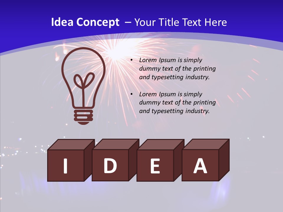 Blue World Niagara PowerPoint Template