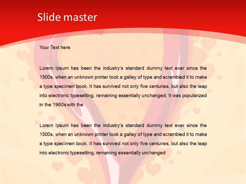 Card Modern Beauty PowerPoint Template