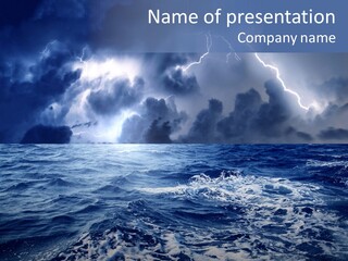 Wind Sea Dangerous PowerPoint Template