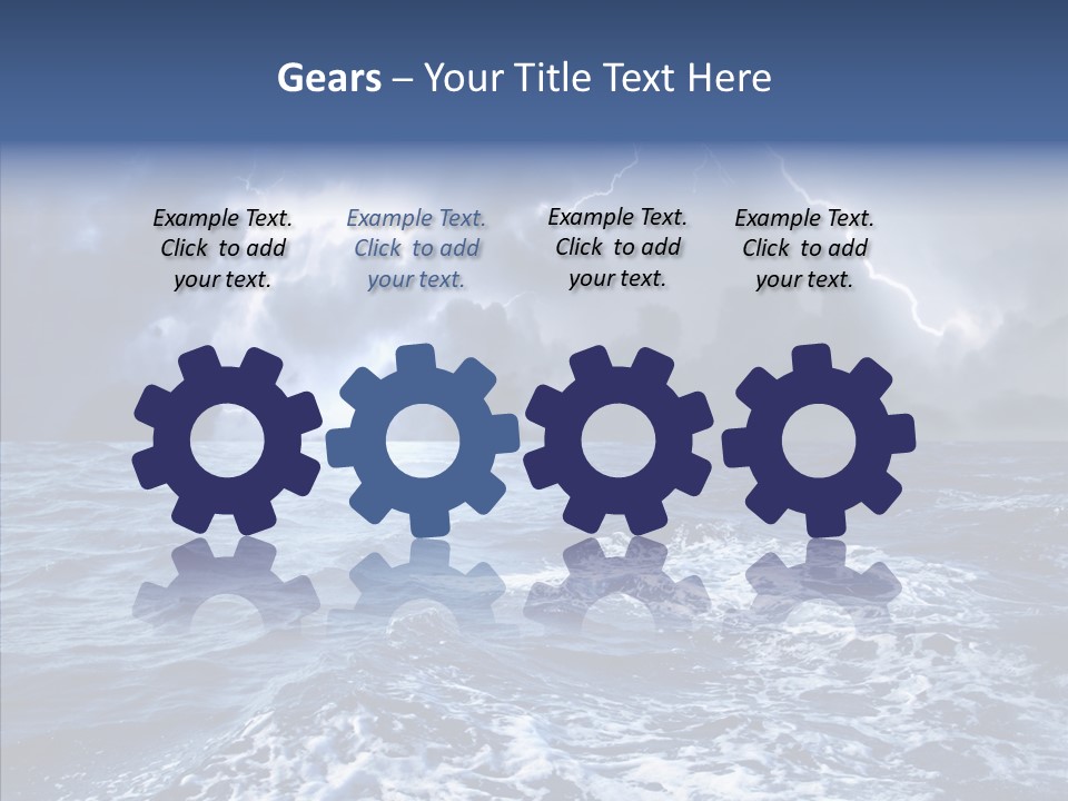 Wind Sea Dangerous PowerPoint Template