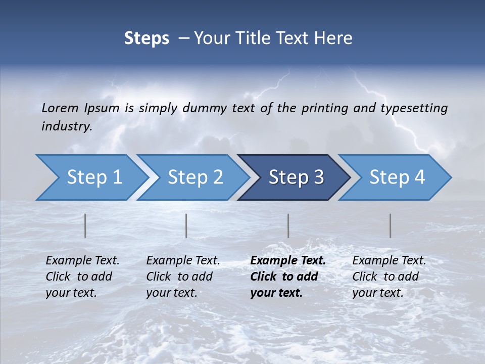 Wind Sea Dangerous PowerPoint Template