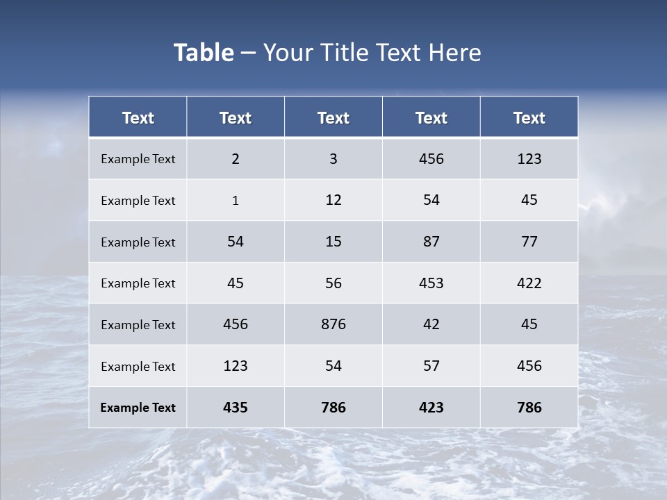 Wind Sea Dangerous PowerPoint Template