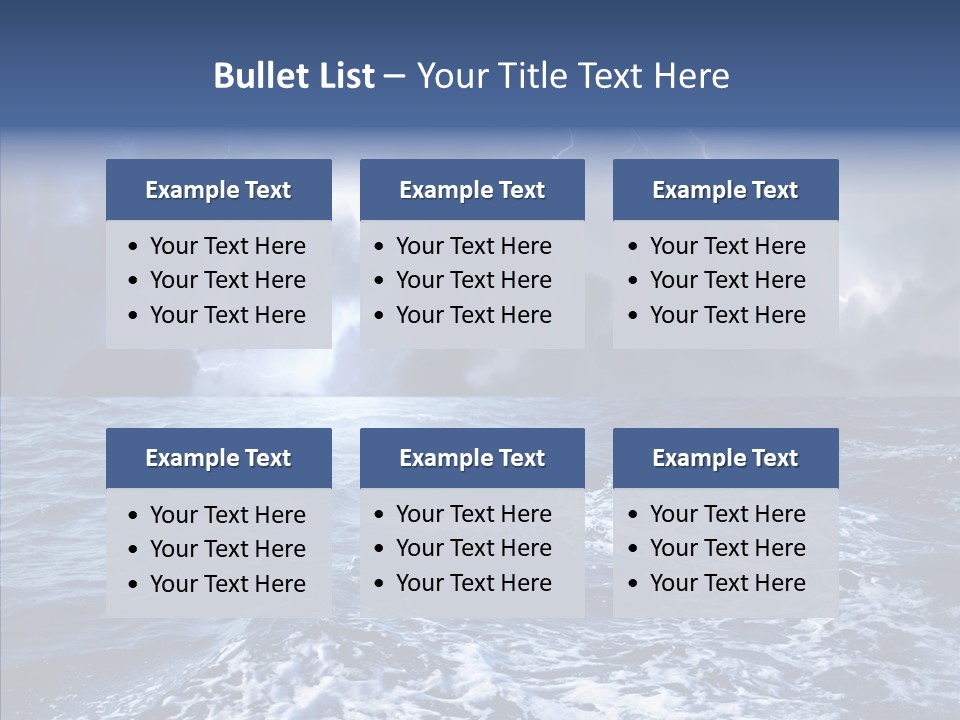 Wind Sea Dangerous PowerPoint Template