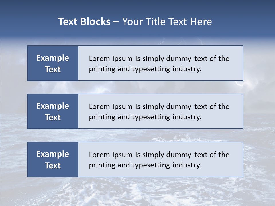 Wind Sea Dangerous PowerPoint Template