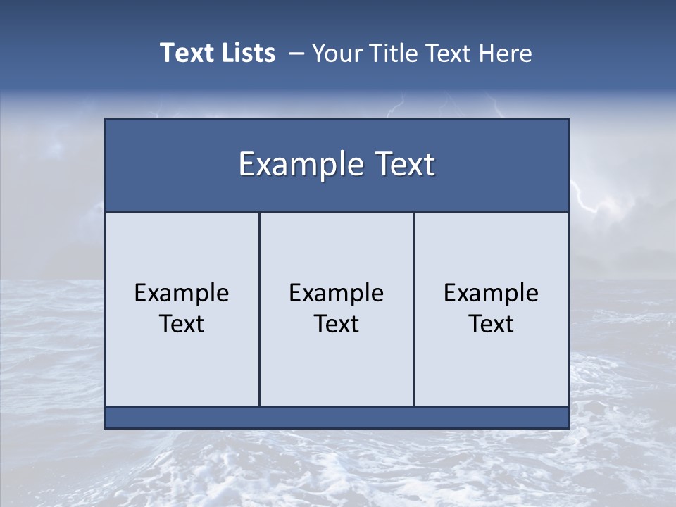 Wind Sea Dangerous PowerPoint Template
