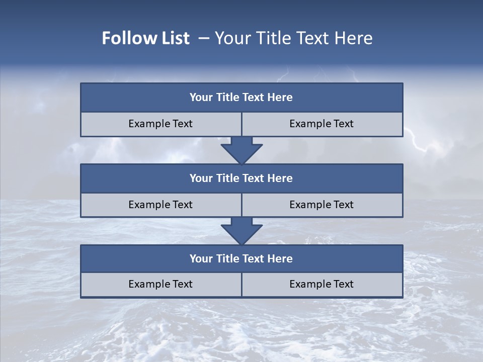 Wind Sea Dangerous PowerPoint Template