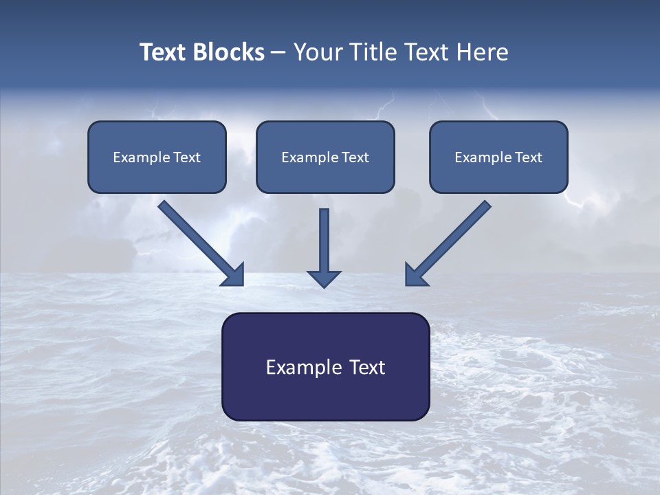 Wind Sea Dangerous PowerPoint Template