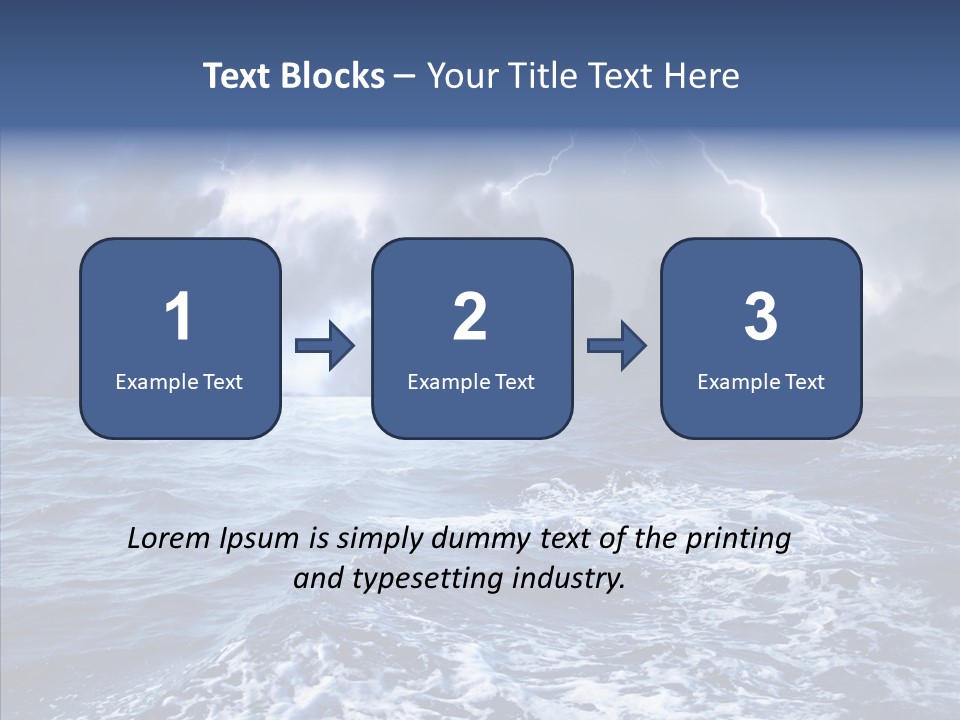 Wind Sea Dangerous PowerPoint Template