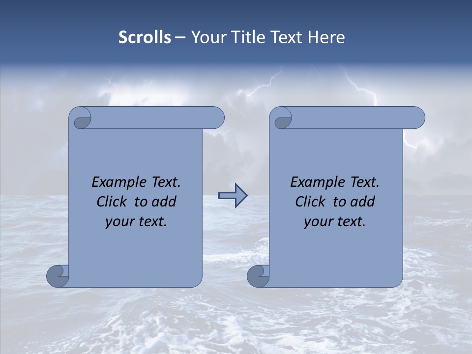 Wind Sea Dangerous PowerPoint Template