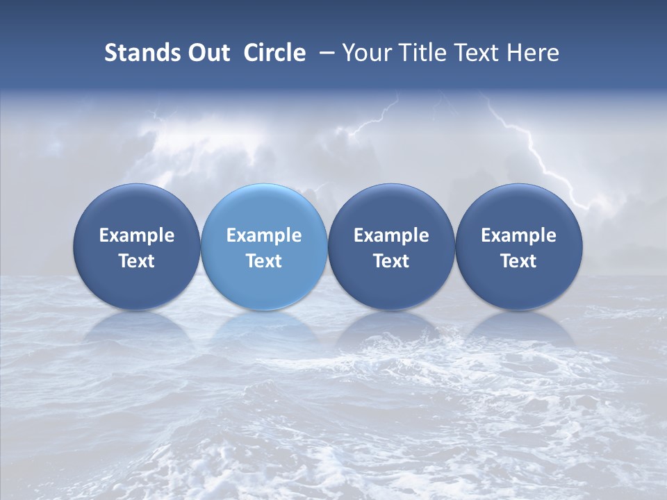 Wind Sea Dangerous PowerPoint Template