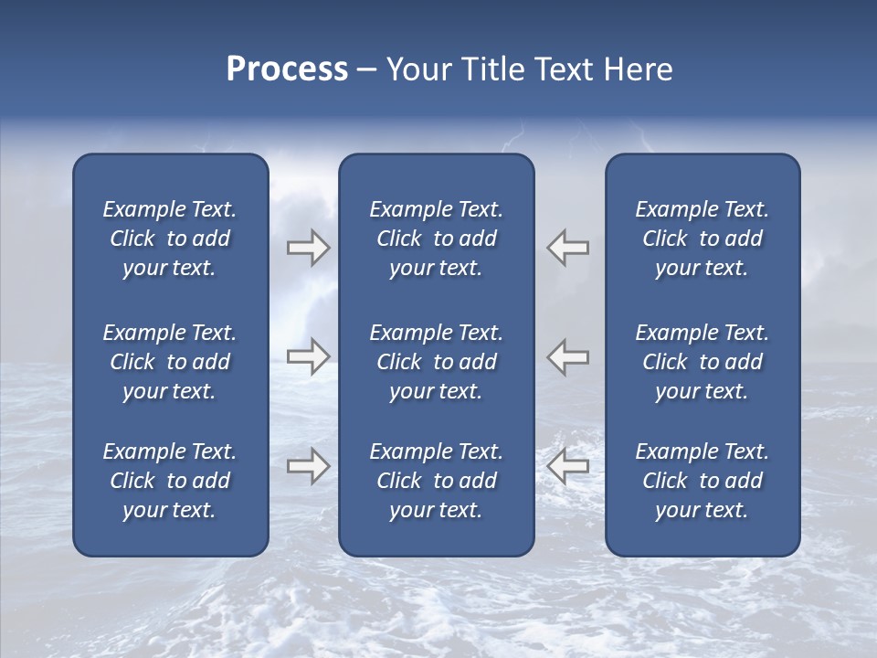 Wind Sea Dangerous PowerPoint Template
