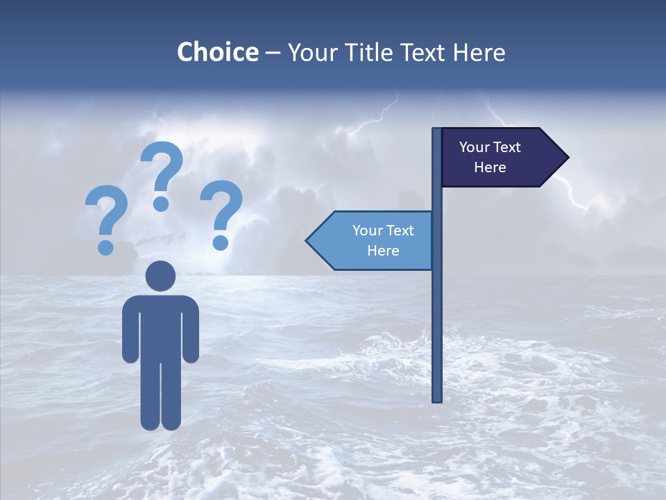 Wind Sea Dangerous PowerPoint Template
