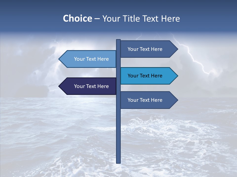 Wind Sea Dangerous PowerPoint Template