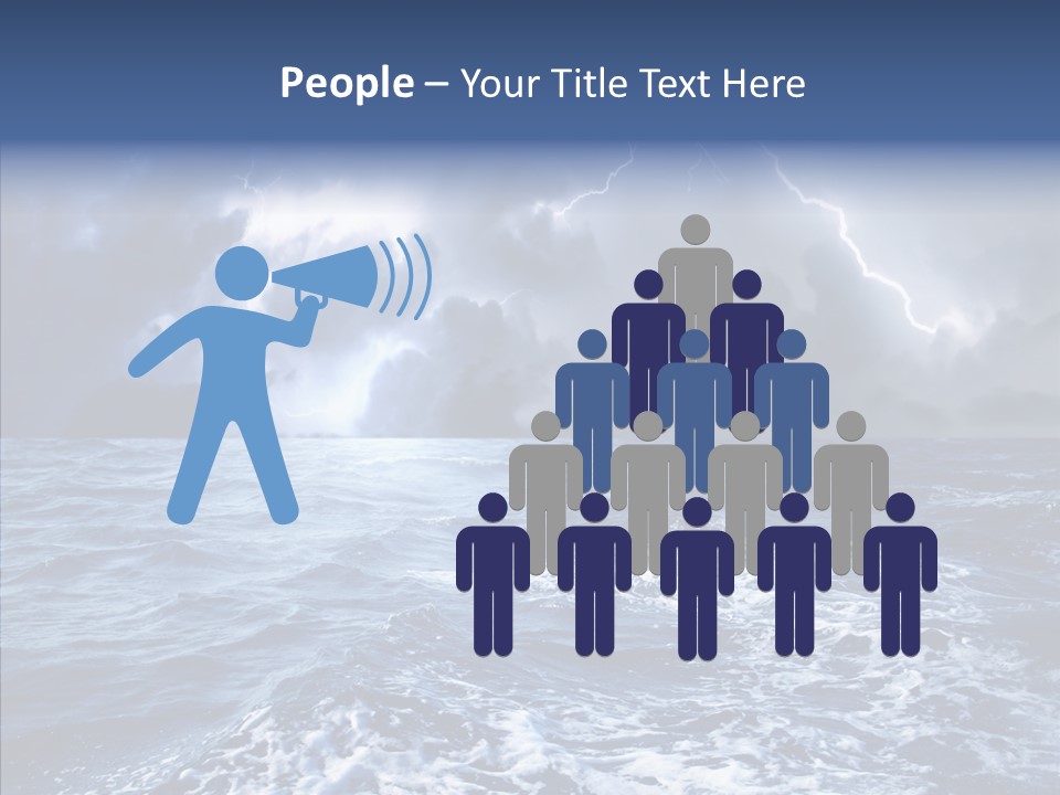 Wind Sea Dangerous PowerPoint Template
