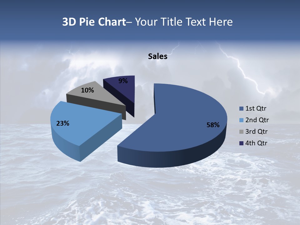 Wind Sea Dangerous PowerPoint Template