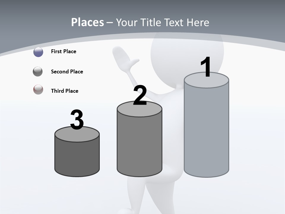 One White Leather PowerPoint Template